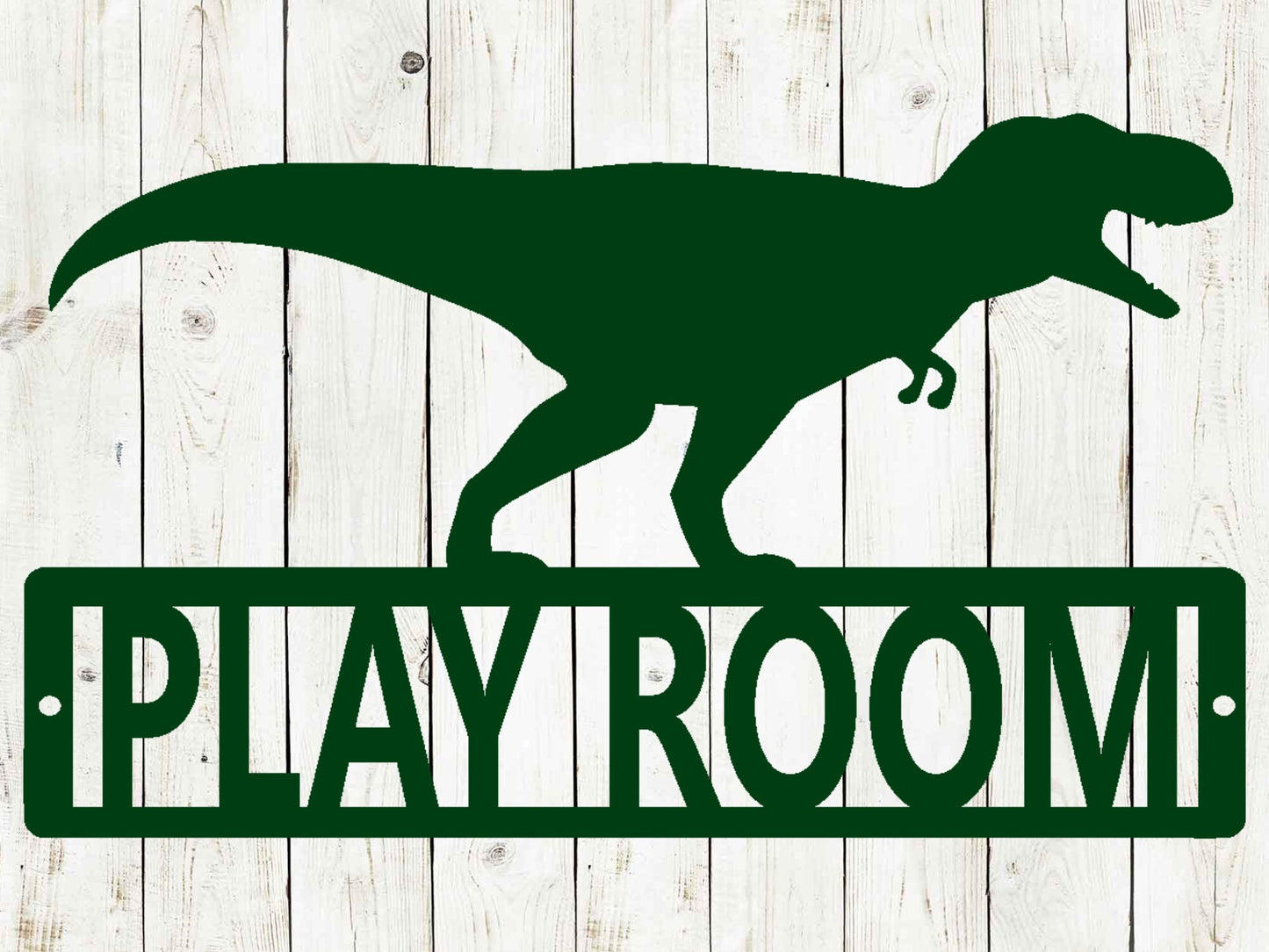 T-Rex Custom Name Metal Sign, Kids Room Decor, Home Decor, Metal Sign, Game Room, T-Rex, Dino, Dinosaur Sign, Custom Kids Room, Jurassic