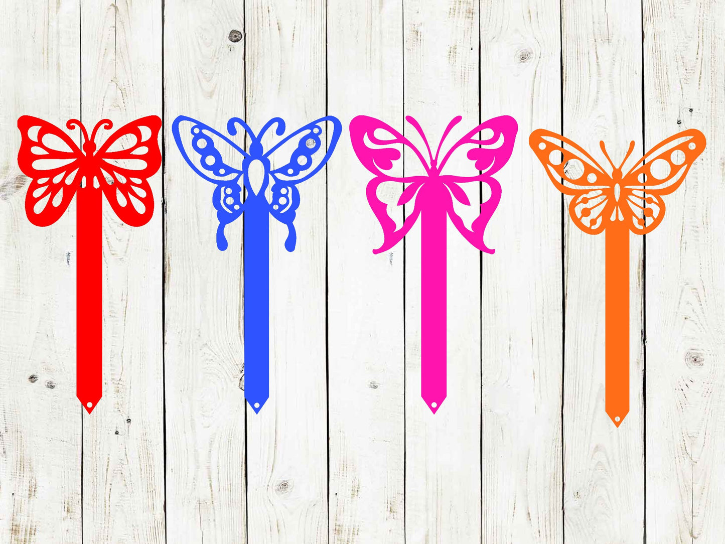 Butterfly Metal Yard Stake, Butterfly Garden Decor