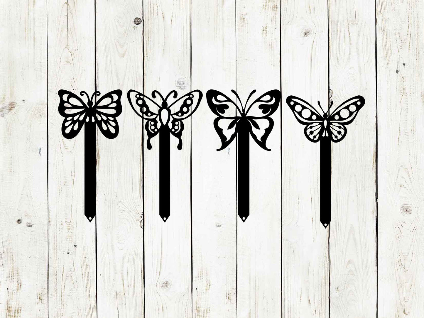 Butterfly Metal Yard Stake, Butterfly Garden Decor