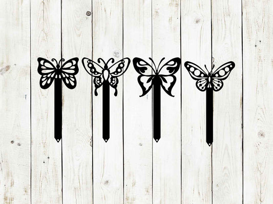 Butterfly Metal Yard Stake, Butterfly Garden Decor