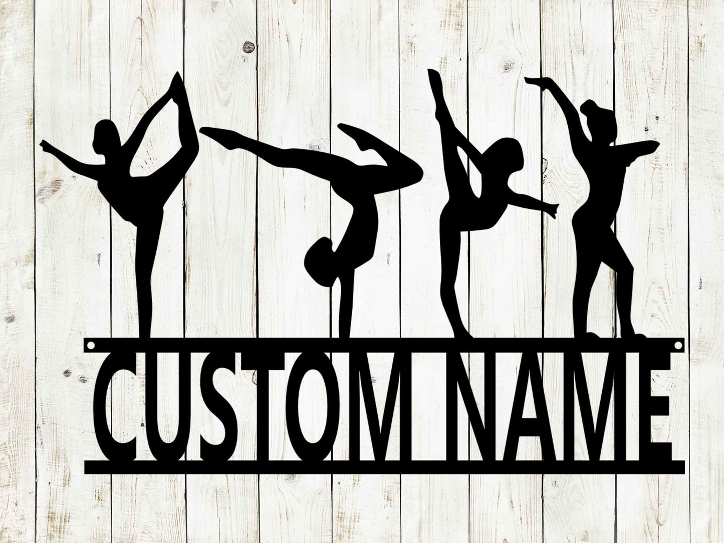 Gymnastics Custom Monogram Name Metal Sign, Gymnastics, Gymnastics Sign, Metal Sign, Custom Metal Sign, Birthday, Gymnast