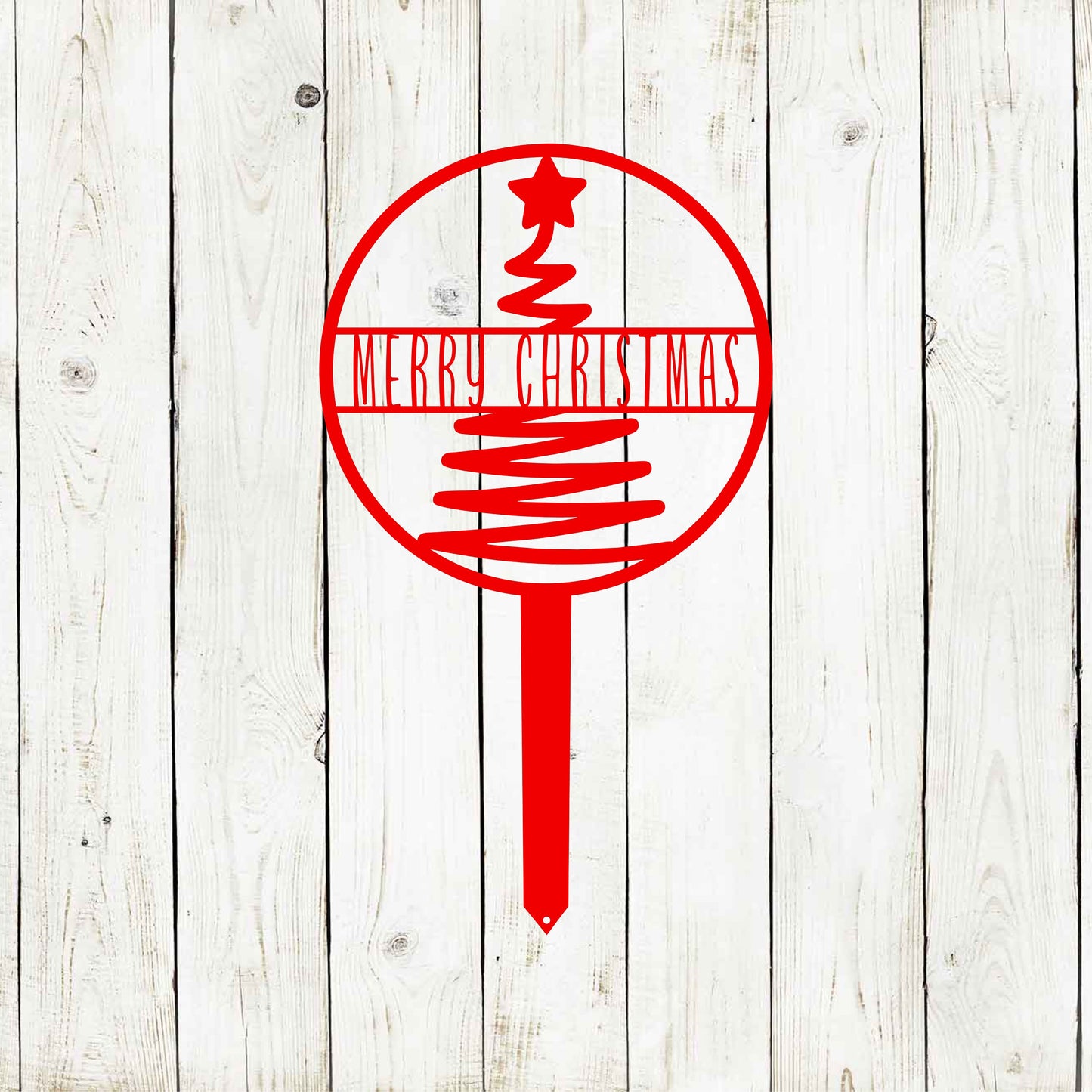 Merry Christmas Tree Yard Stake, Christmas, Yard Decor, Merry Christmas, Christmas Tree, Santa Clause, Holiday Yard Stake, Christmas Yard