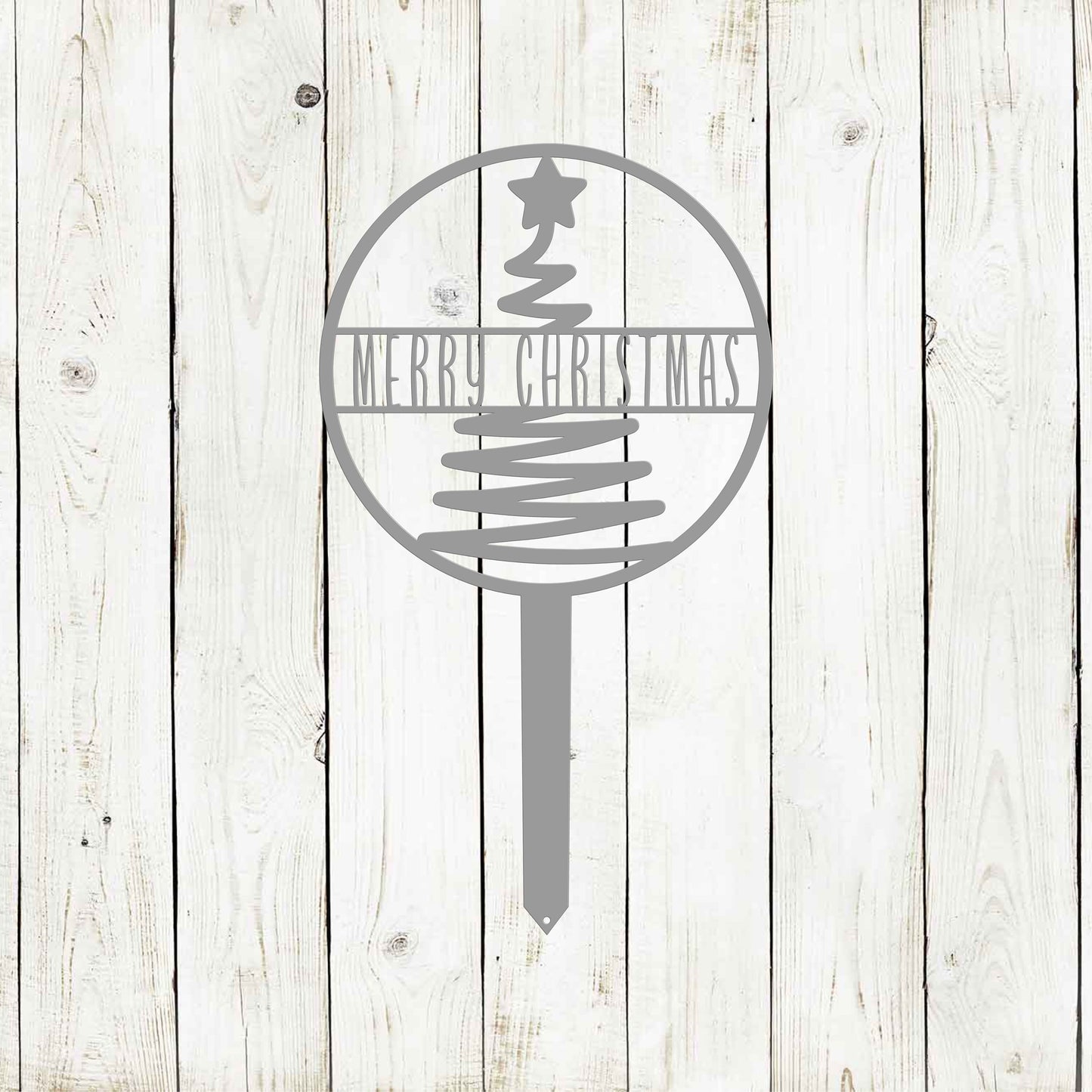 Merry Christmas Tree Yard Stake, Christmas, Yard Decor, Merry Christmas, Christmas Tree, Santa Clause, Holiday Yard Stake, Christmas Yard