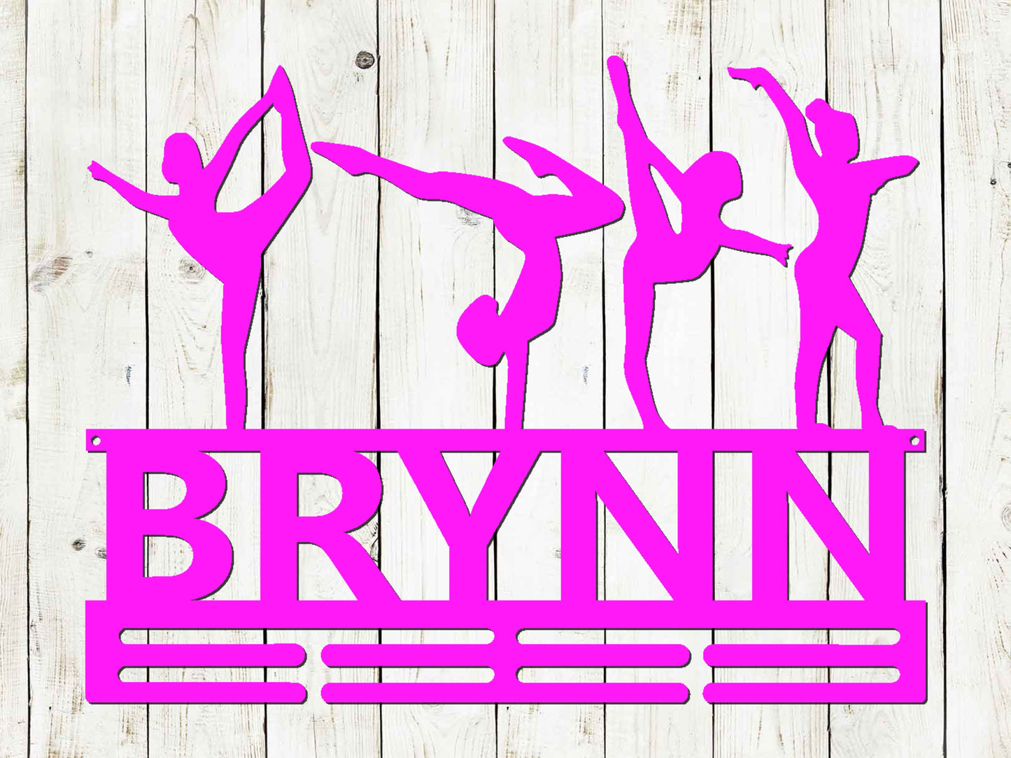 Gymnastics Medal Hanger with Custom Monogram Name