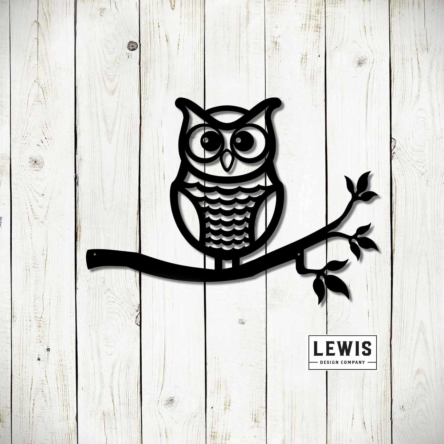 Owl on Branch Metal Wall Decoration, Metal Owl Decor, Metal Wall Art, Owl Wall Art, Metal Owl on Branch Wall Decor