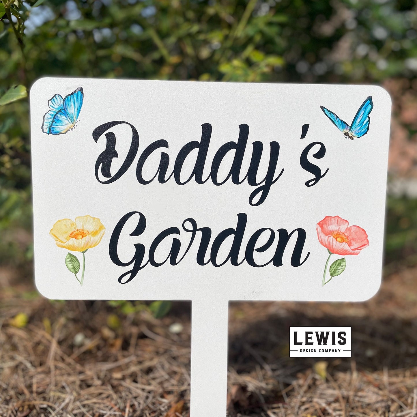 Custom Garden Stake, Butterfly Garden Sign, Metal Garden Sign