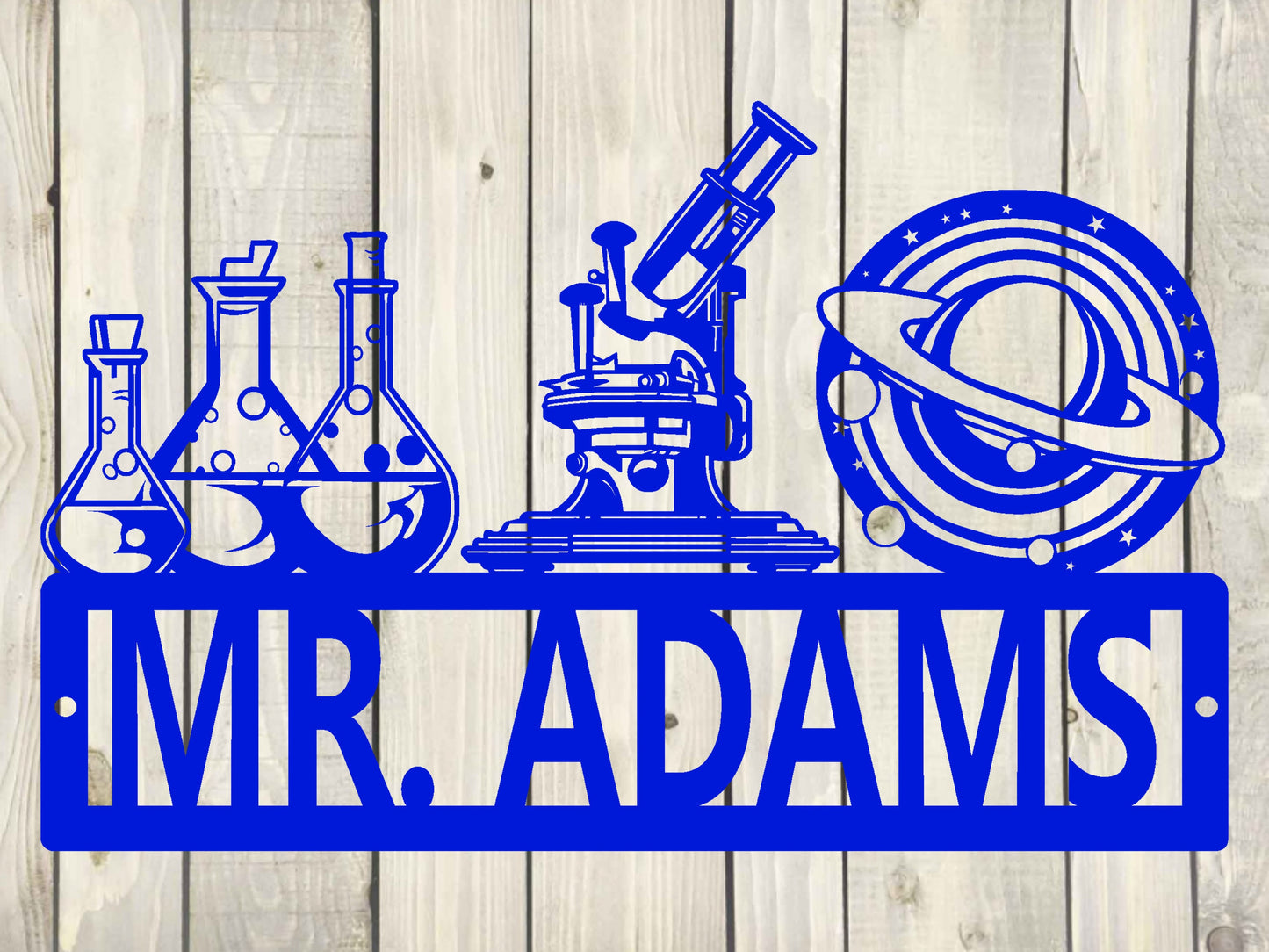 Science Custom Name Metal Sign, Classroom Custom Sign, Personalized Classroom Display, Science Class, Science Fair, Classroom Decor