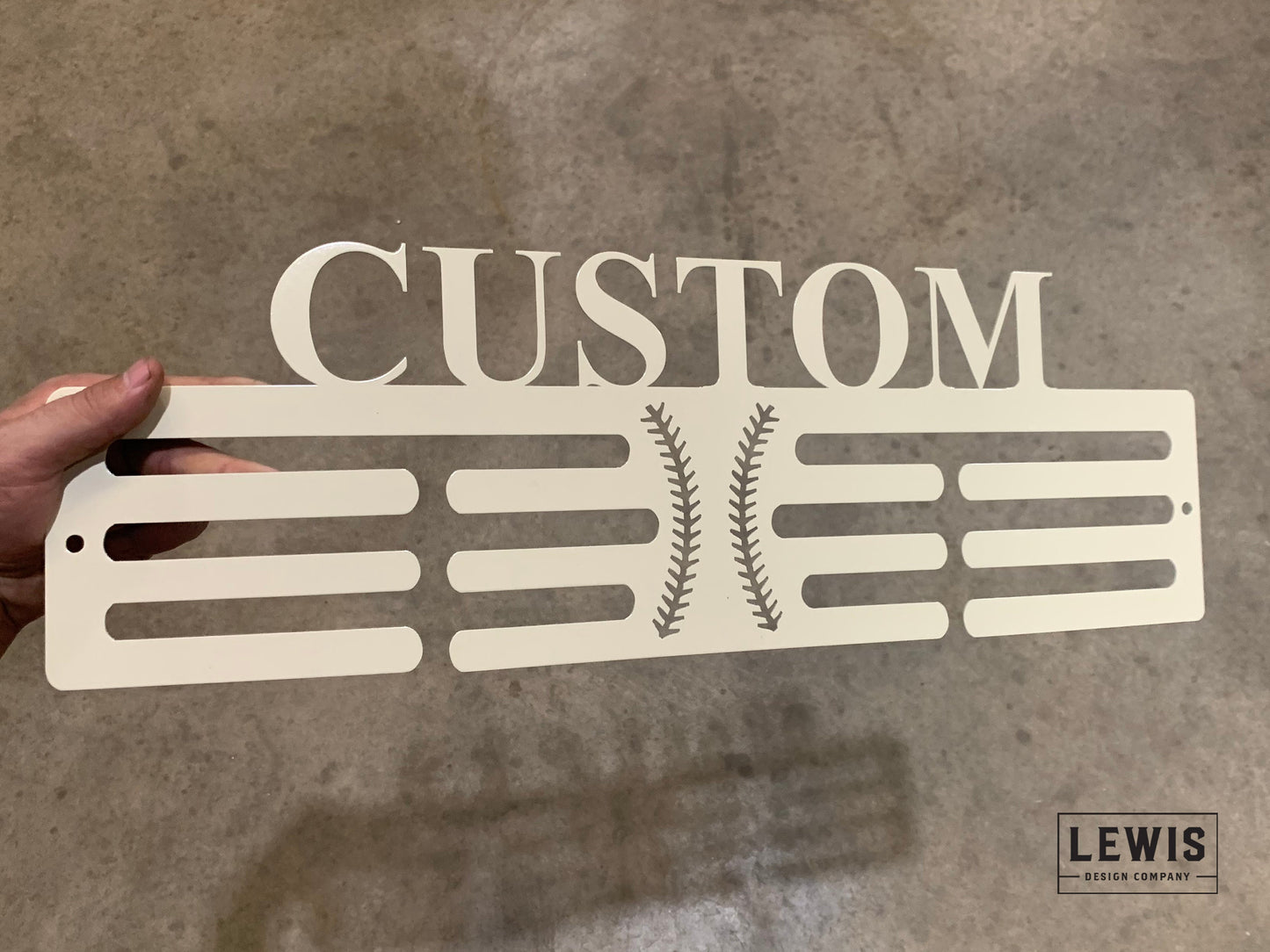 Baseball/Softball Custom Name Medal Hanger - Medal Display, Sports Medals, Kids Room Sports Decor, Baseball, Softball, Athletic Awards
