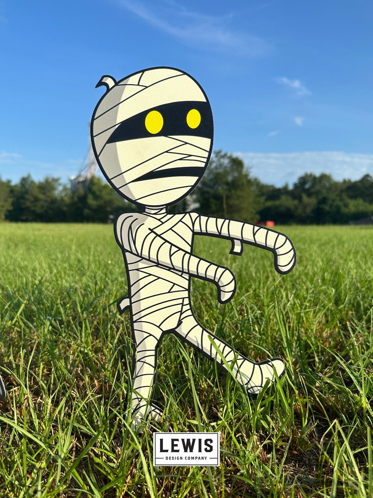 Little Halloween Monsters Metal Yard Stakes, Halloween Decor, Halloween Yard Decoration, Vampire, Mummy, and Monster