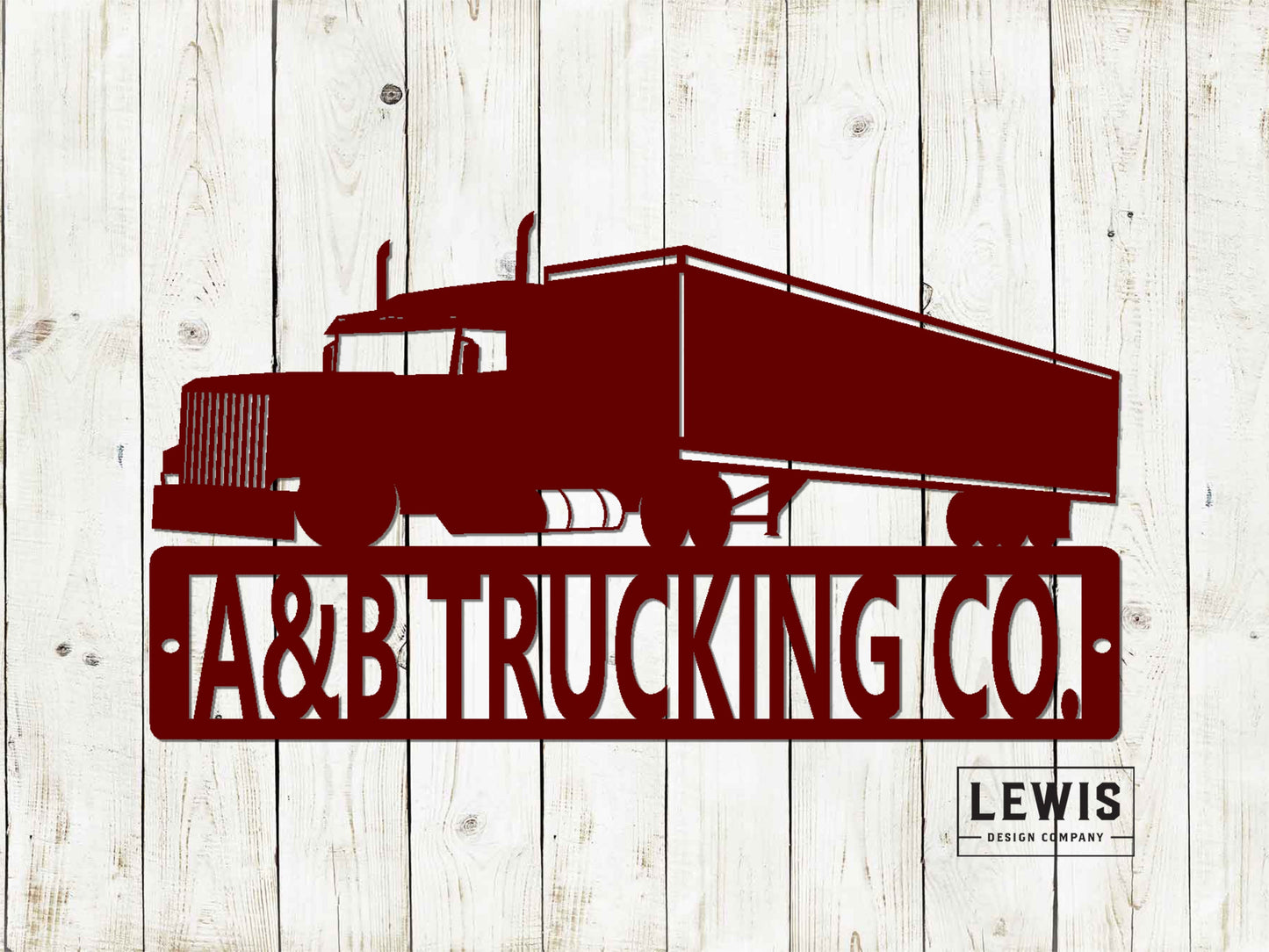 Truck Driver Custom Name Metal Sign - Garage Decor, Shop Decor, House Decor, Trucker Gift, Metal Sign, Semi Truck, Trucker, 18 Wheeler