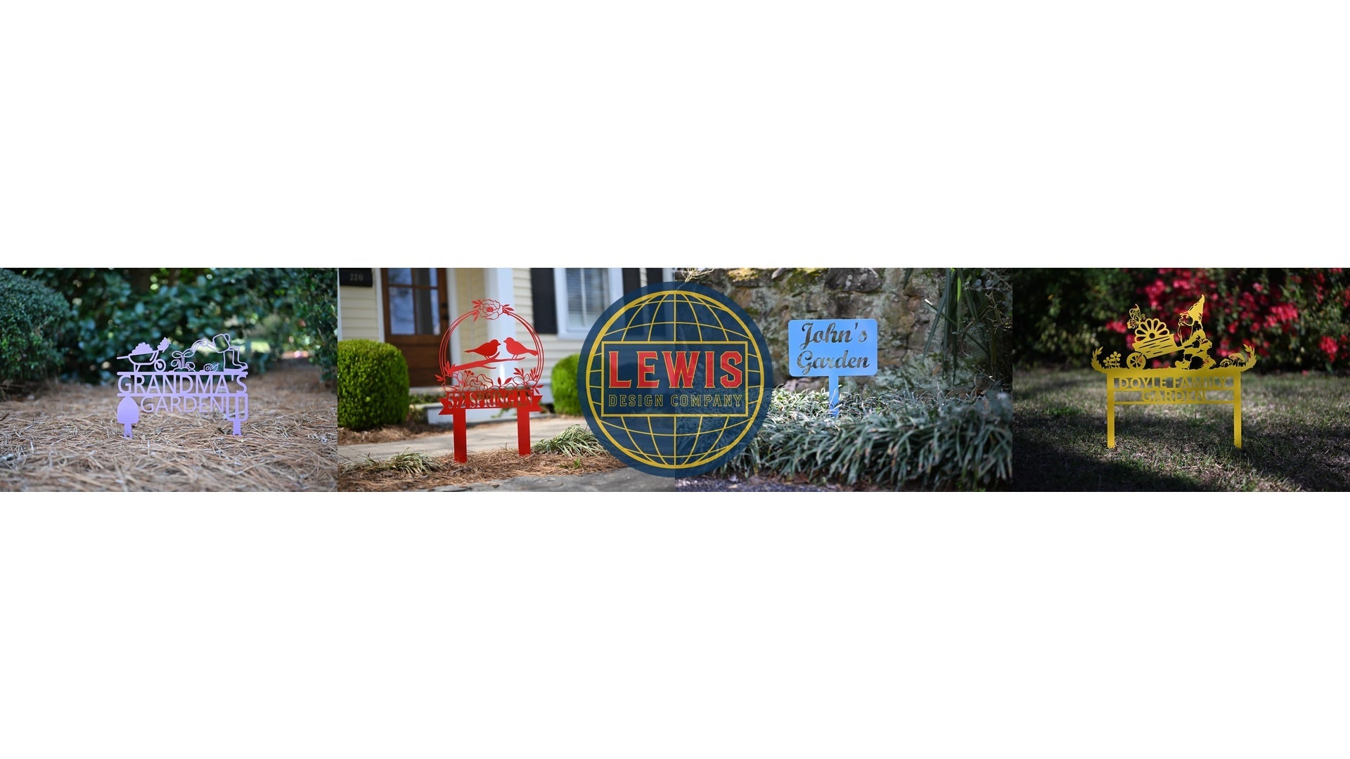 Spring Garden Decor Ideas with Custom Metal Signs – Lewis Design Company