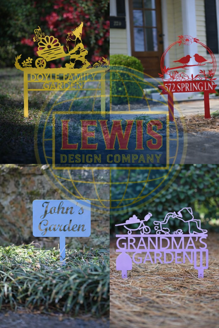 Personalized Garden Signs & Metal Yard Stakes