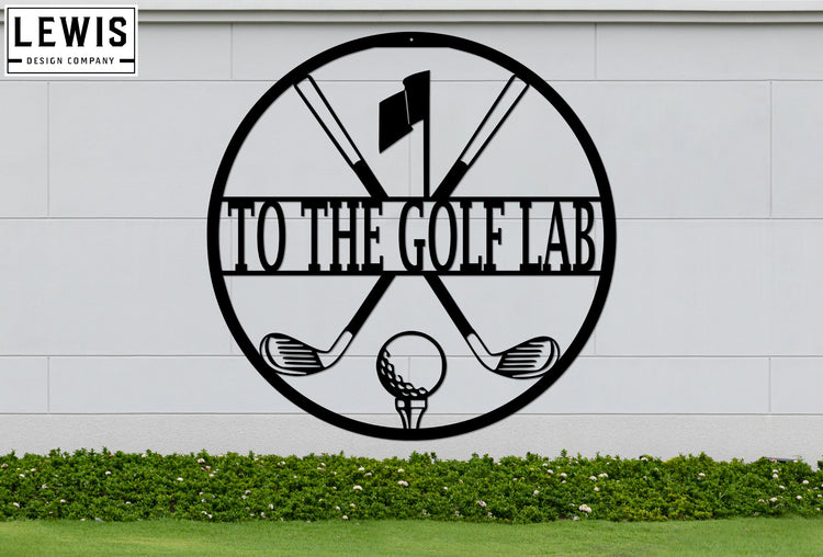 Custom Metal Golf Décor