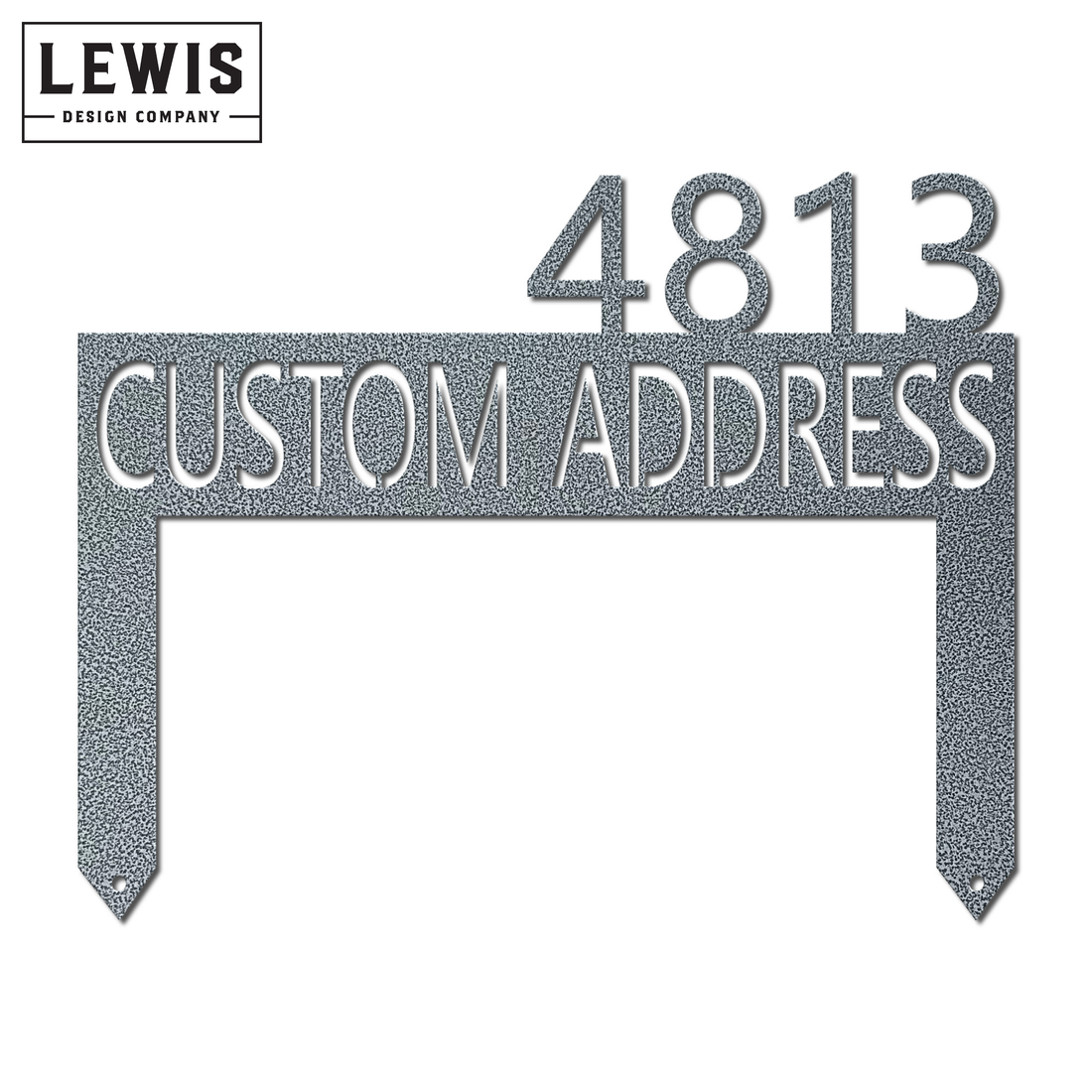 Lawn Address Monogram Sign | 14-Gauge Powder-Coated – Lewis Design Company