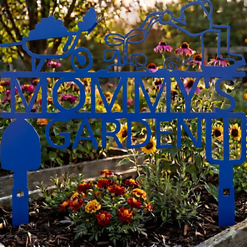 Custom Metal Garden Sign | Personalized Outdoor Garden Stake Sign