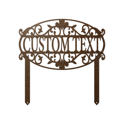 Custom Decorative Garden Address Sign | Personalized Outdoor Marker