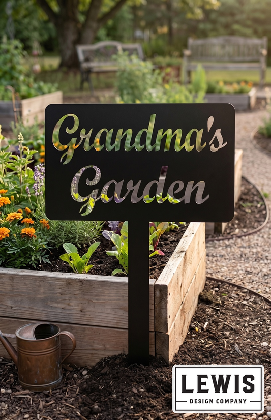 Custom Garden Stake Sign | Personalized Metal Outdoor Accent