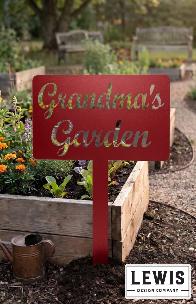 Custom Garden Stake Sign | Personalized Metal Outdoor Accent