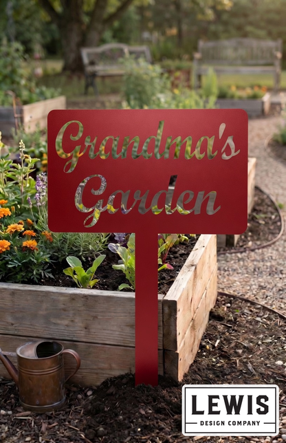 Custom Garden Stake Sign | Personalized Metal Outdoor Accent