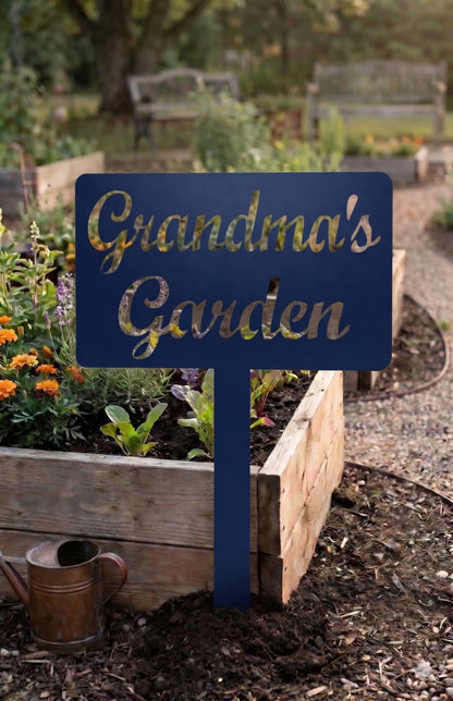 Custom Garden Stake Sign | Personalized Metal Outdoor Accent