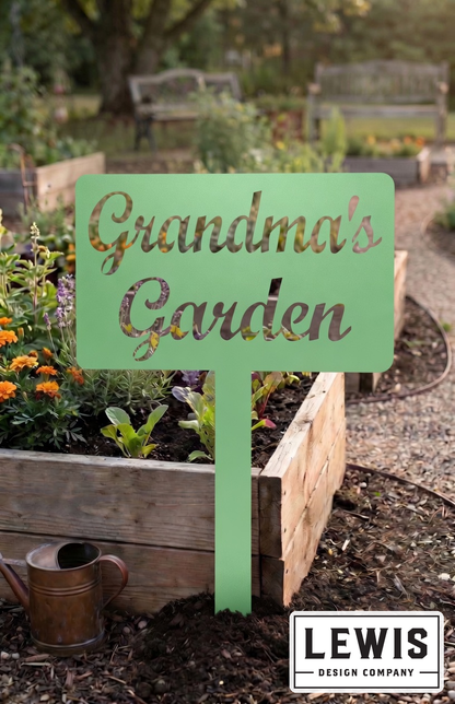 Custom Garden Stake Sign | Personalized Metal Outdoor Accent