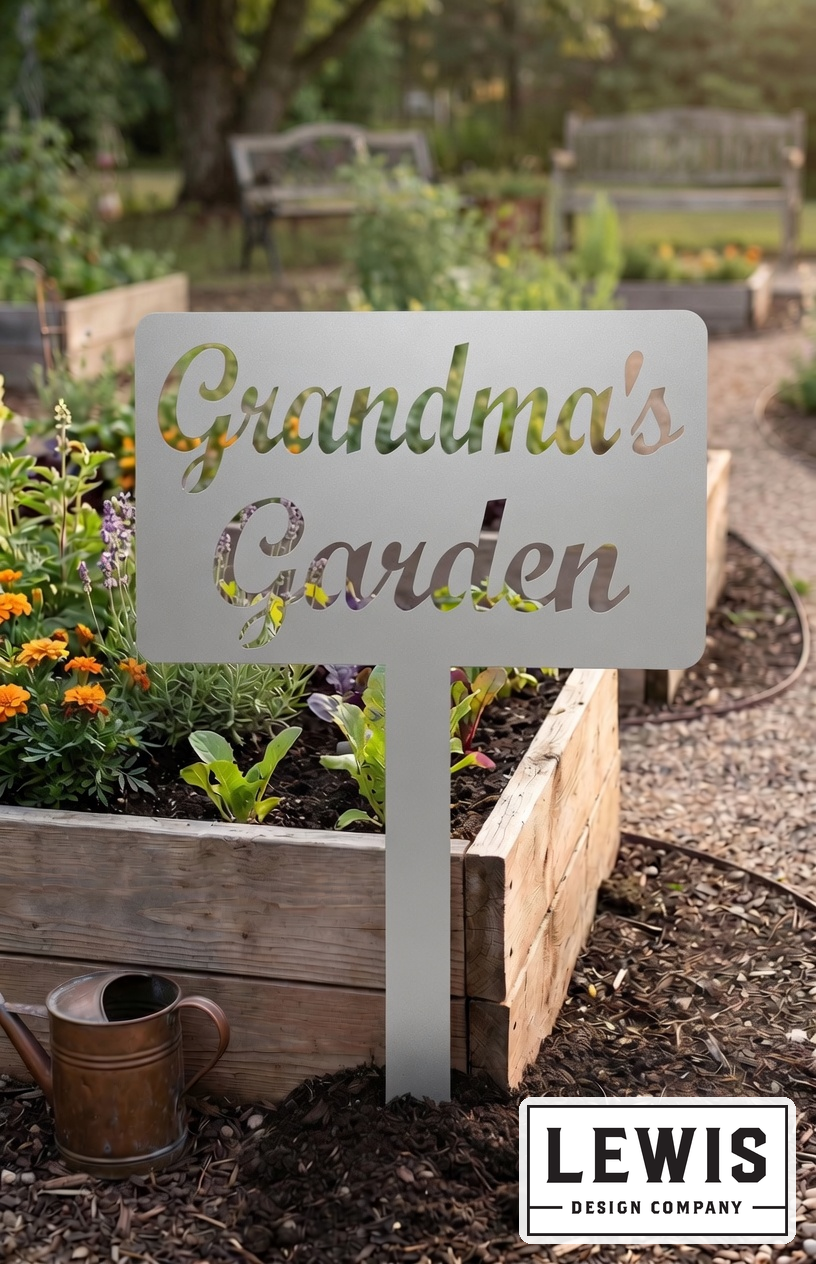 Custom Garden Stake Sign | Personalized Metal Outdoor Accent