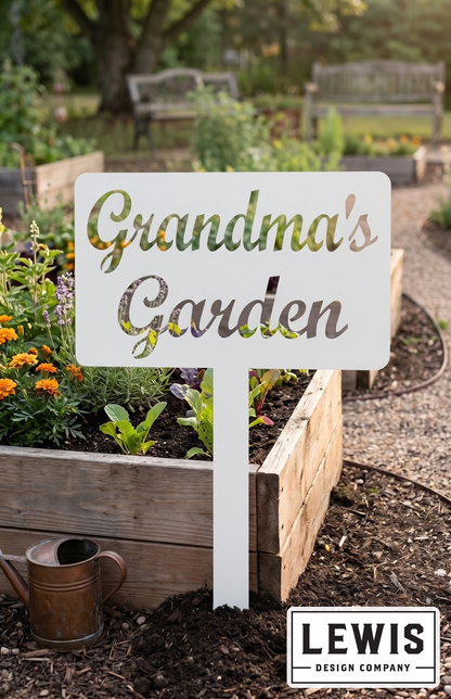 Custom Garden Stake Sign | Personalized Metal Outdoor Accent