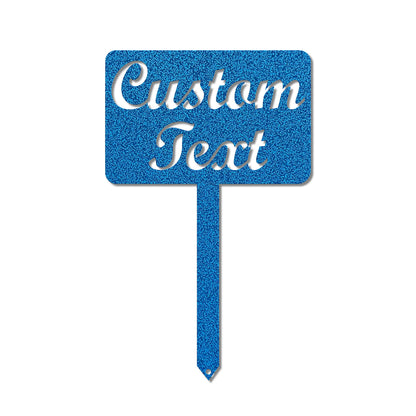 Custom Garden Stake Sign | Personalized Metal Outdoor Accent
