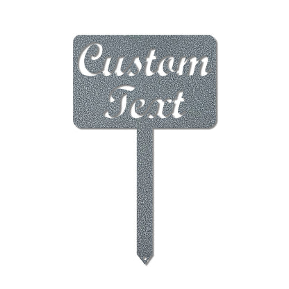 Custom Garden Stake Sign | Personalized Metal Outdoor Accent