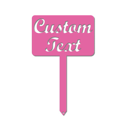 Custom Garden Stake Sign | Personalized Metal Outdoor Accent