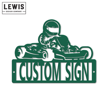 Go Kart Custom sign Green