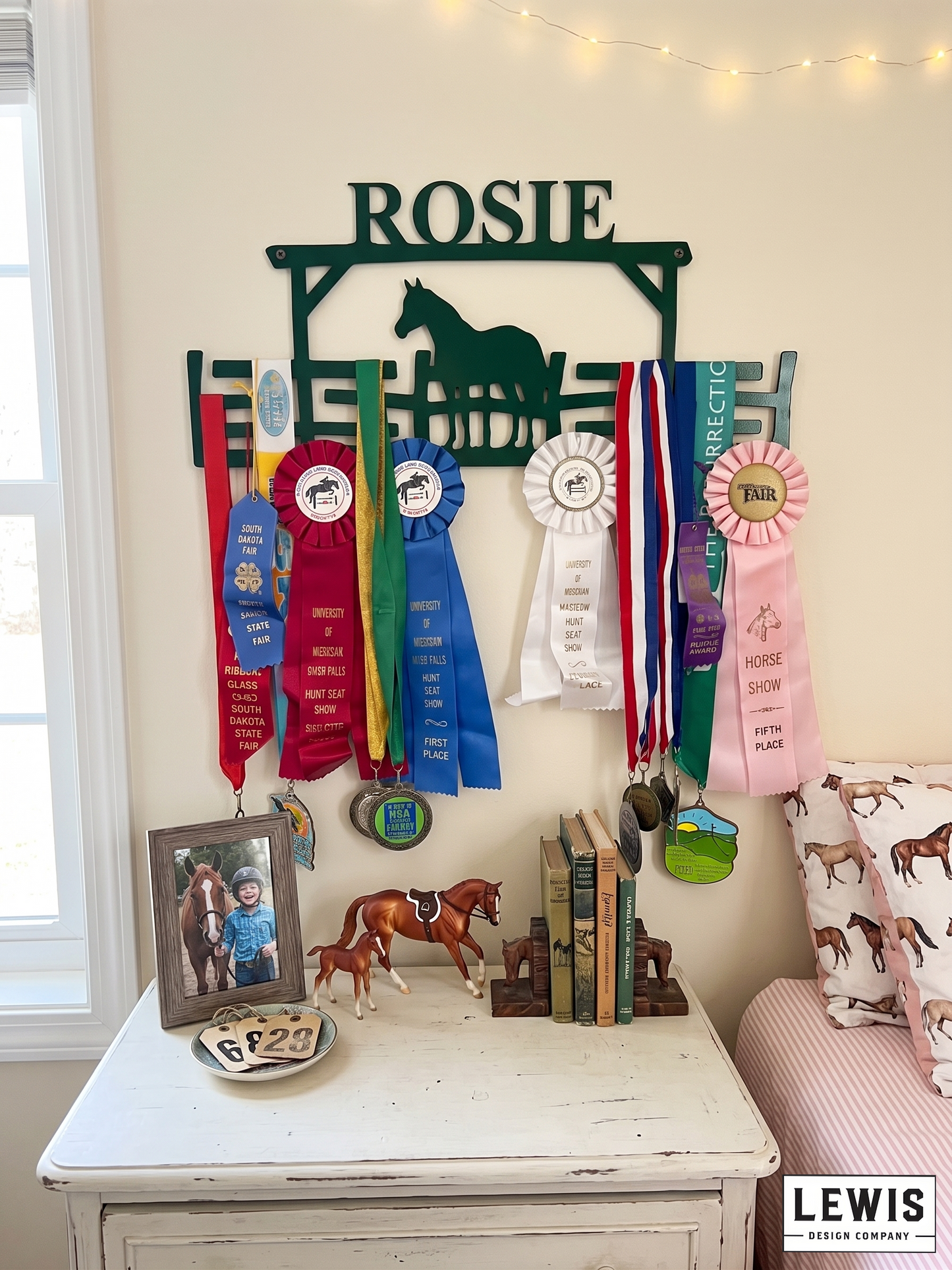 Horse Fence Medal Hanger, Horse Medals Display