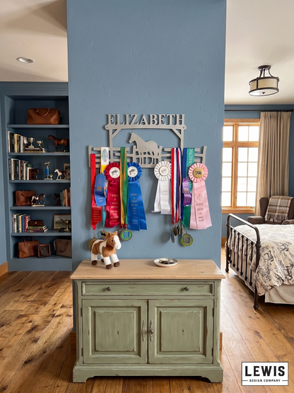 Horse Fence Medal Hanger, Horse Medals Display