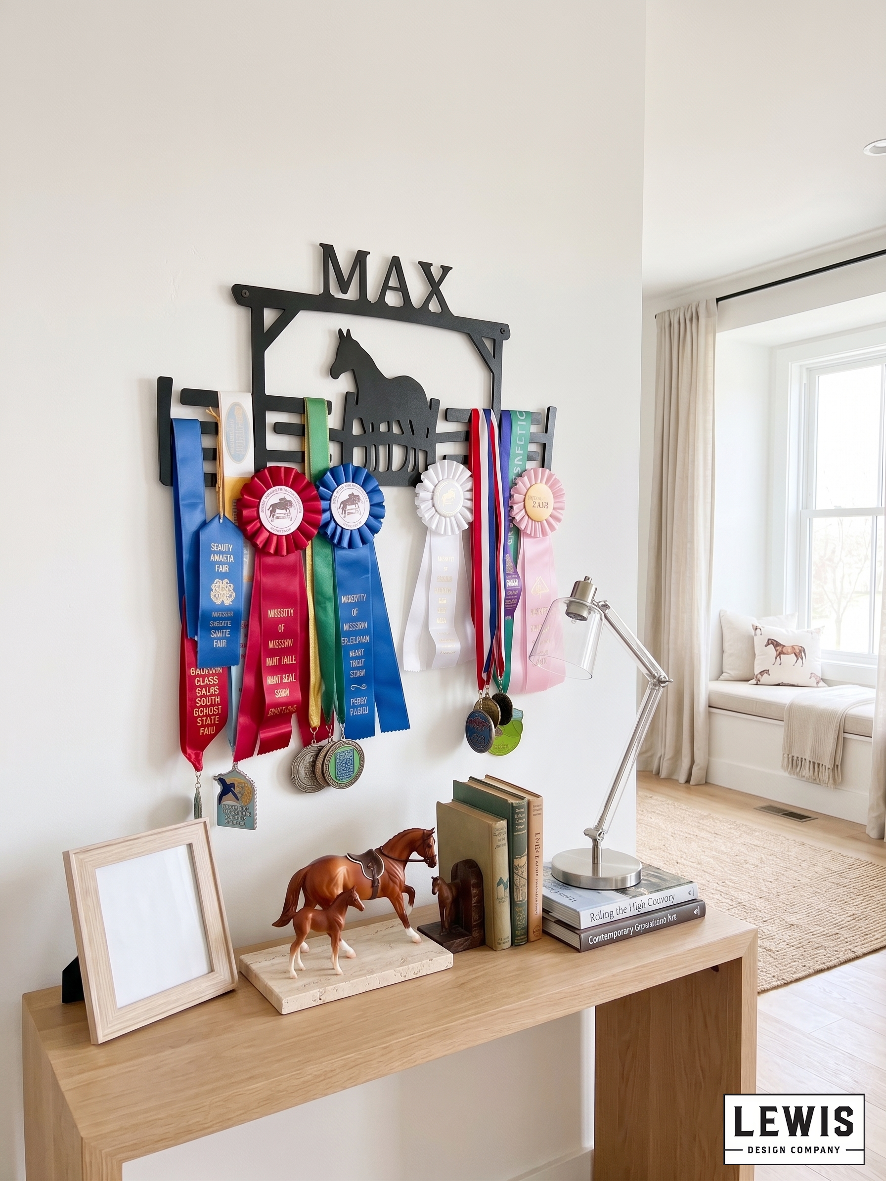 Horse Fence Medal Hanger, Horse Medals Display