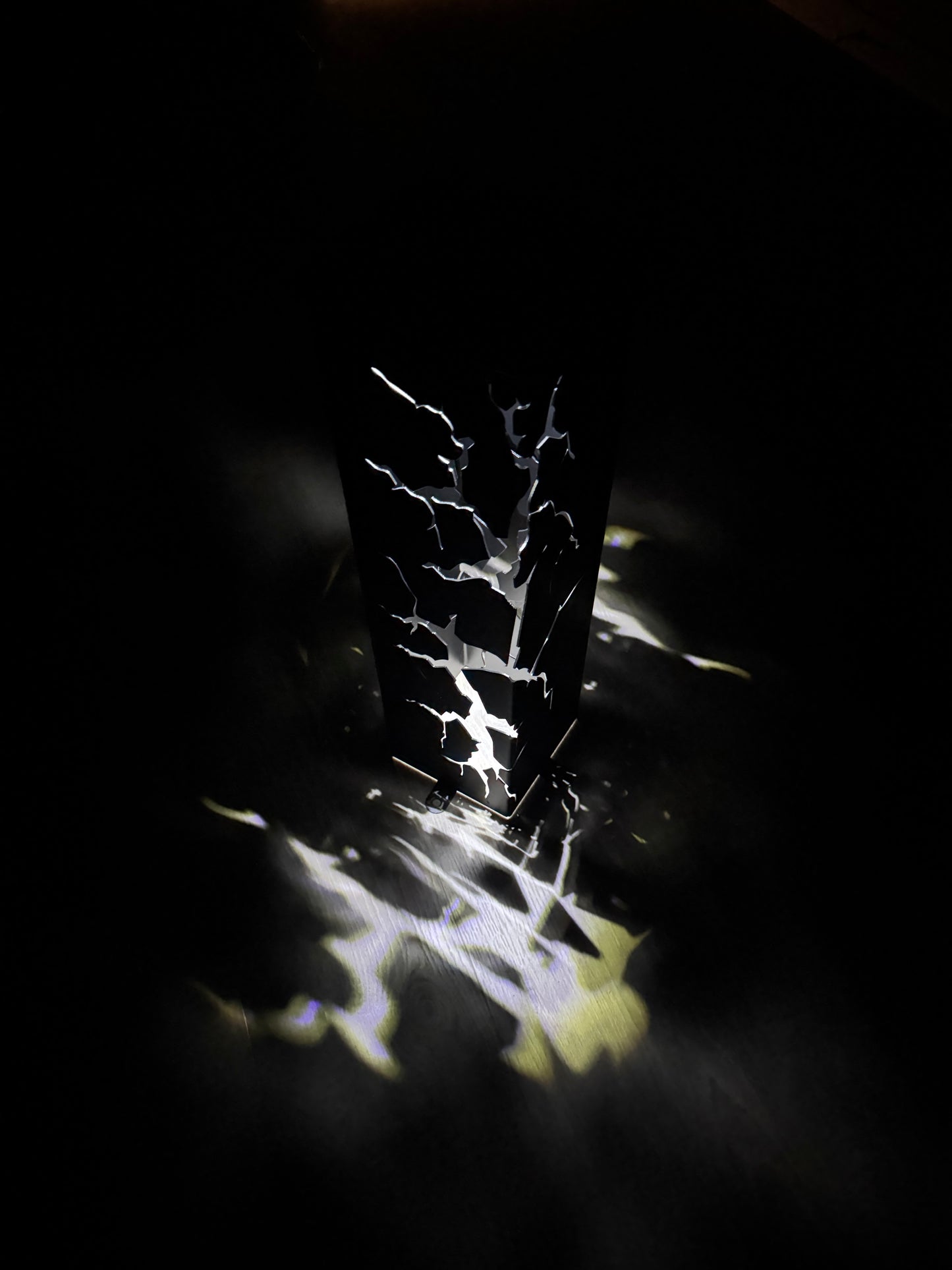 Fractured Metal Decorative Columns