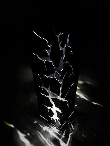 Fractured Metal Decorative Columns