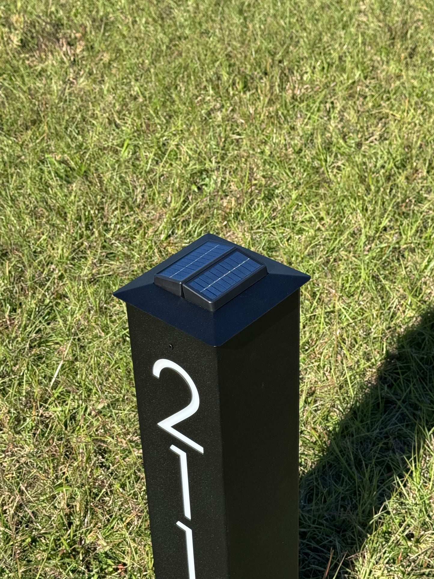 Modern Metal Address Post