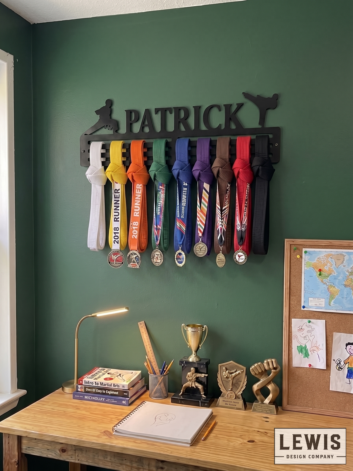 Karate Medal and Belt Display and Holder