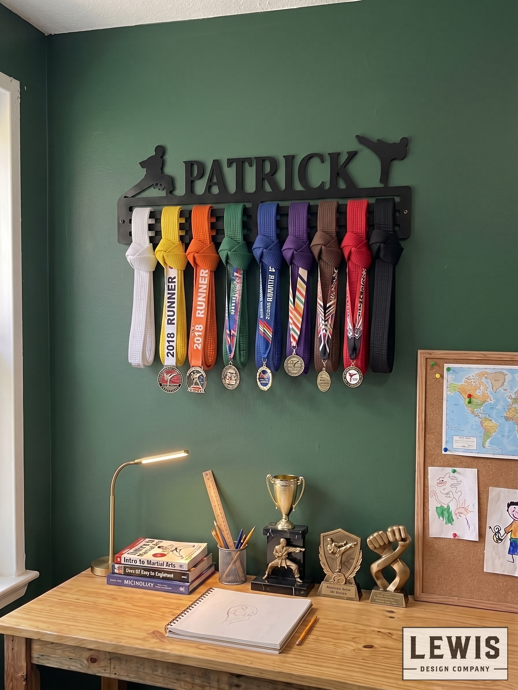 Karate Medal and Belt Display and Holder