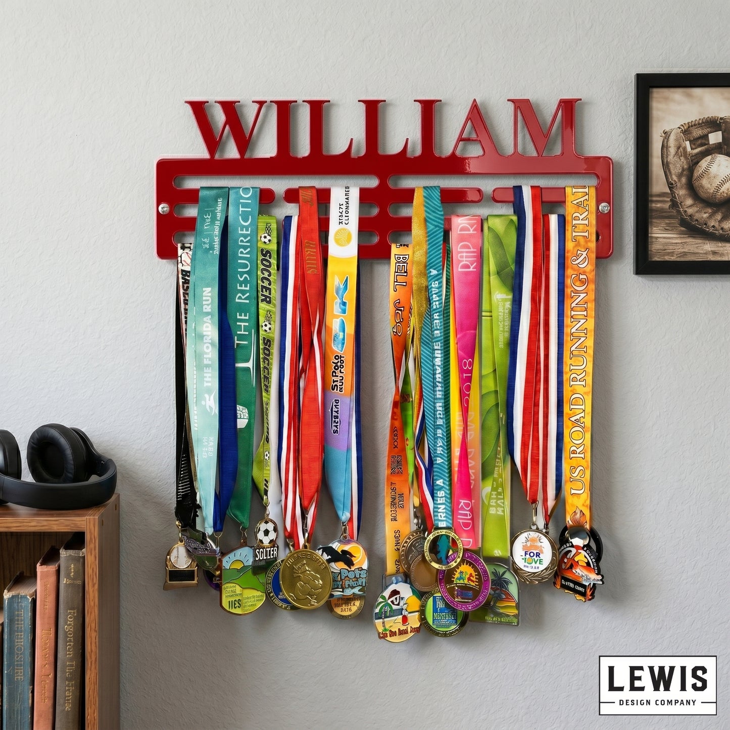Custom Name Medal Hanger | Personalized Athlete Award Display