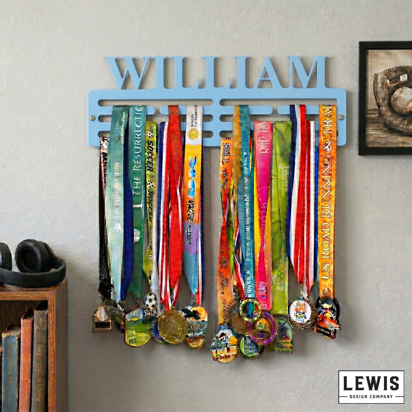 Custom Name Medal Hanger | Personalized Athlete Award Display