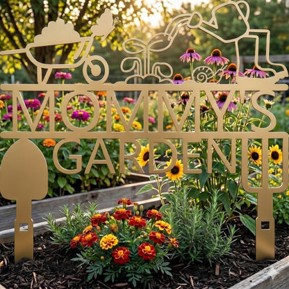 Custom Metal Garden Sign | Personalized Outdoor Garden Stake Sign