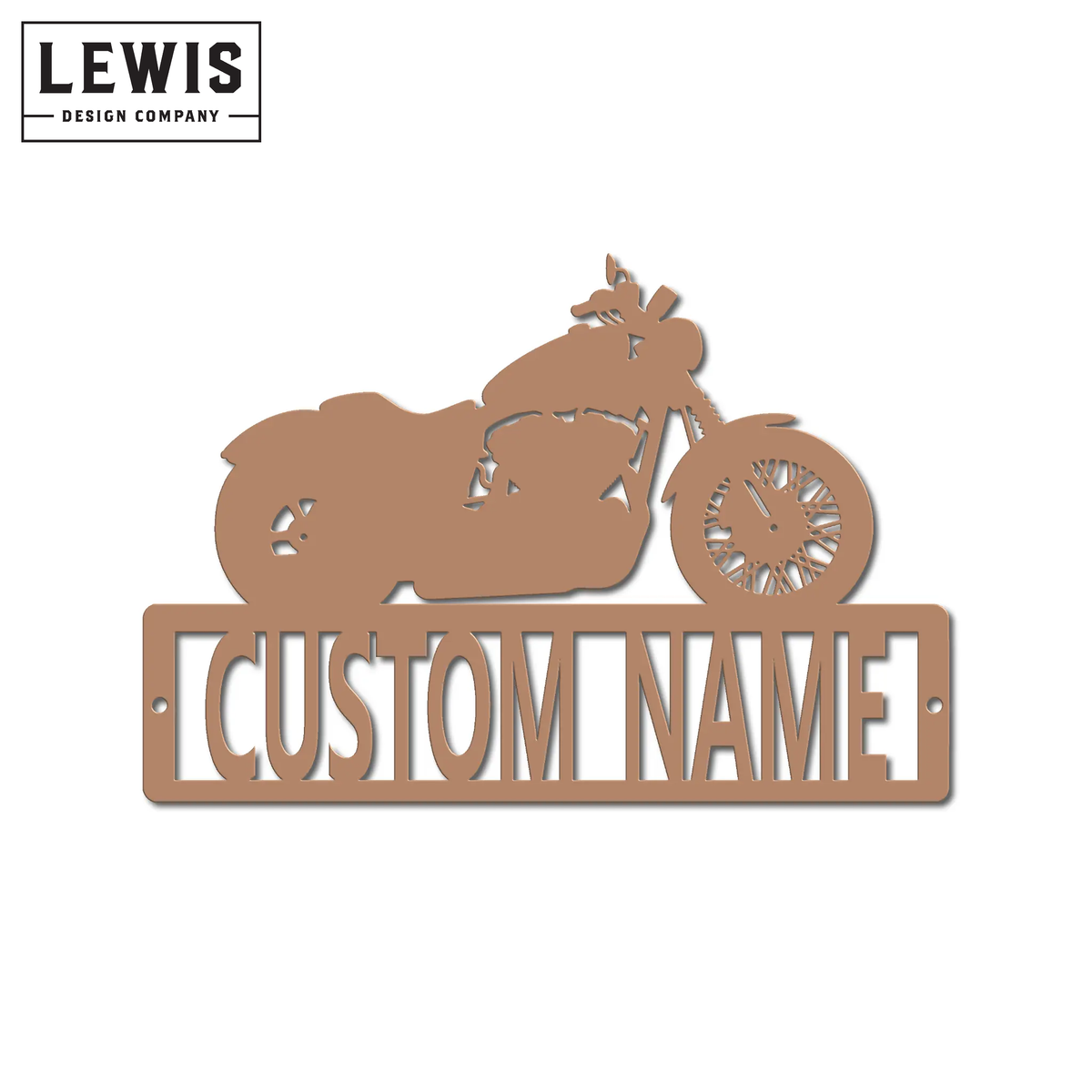 Custom Motorcycle Name Metal Sign | Personalized Garage Decor