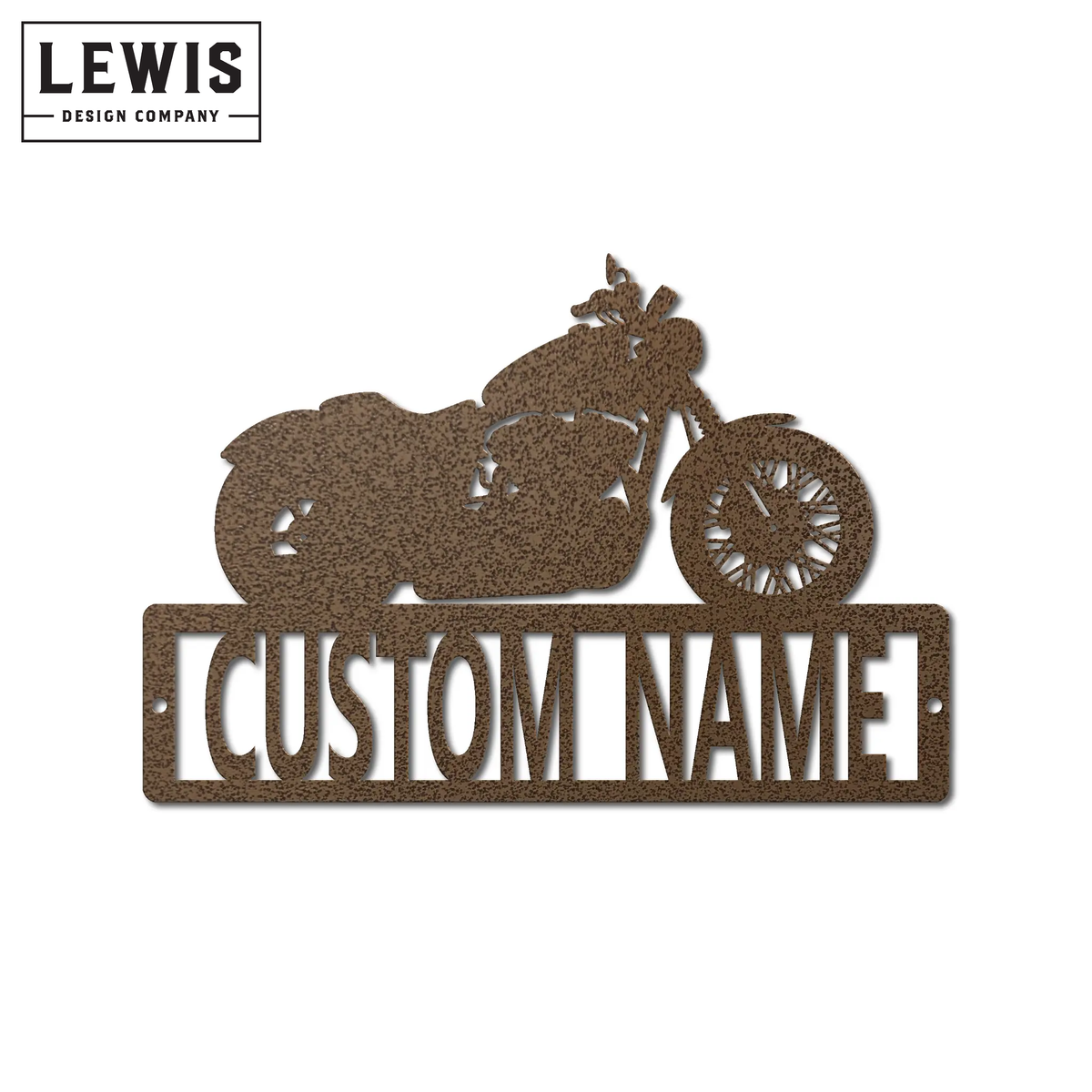Custom Motorcycle Name Metal Sign | Personalized Garage Decor