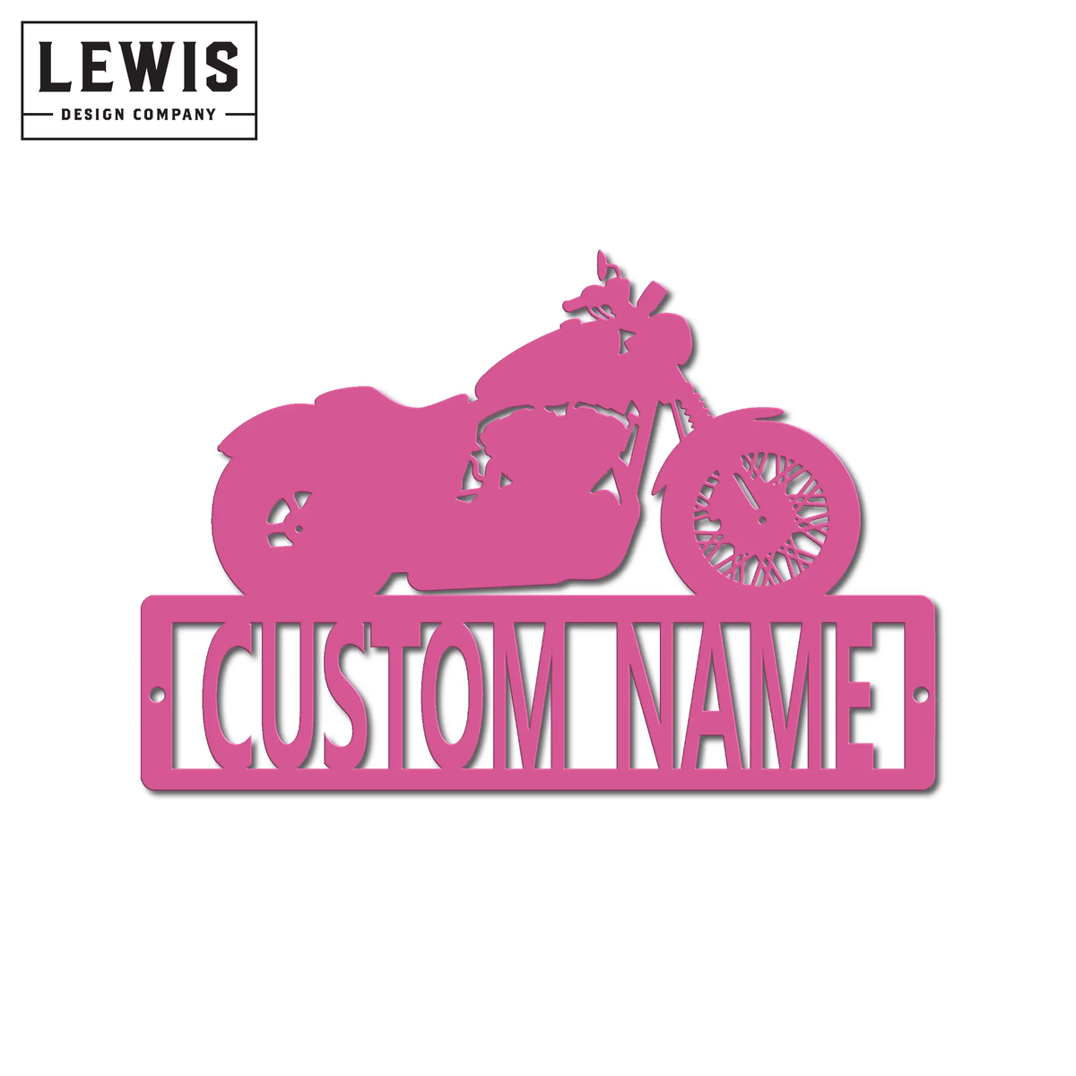 Custom Motorcycle Name Metal Sign | Personalized Garage Decor