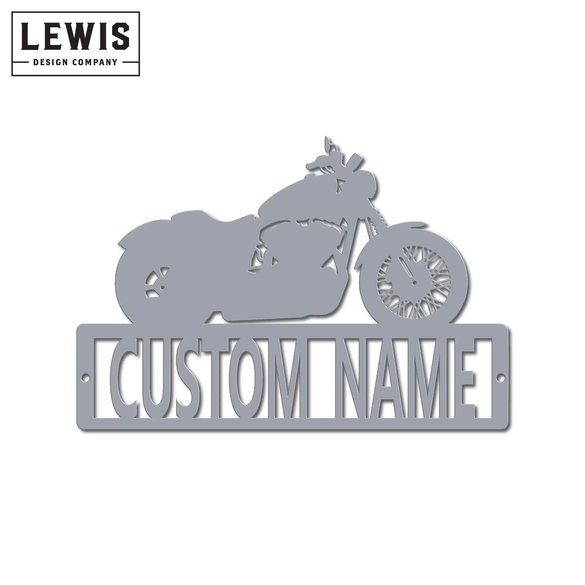 Custom Motorcycle Name Metal Sign | Personalized Garage Decor