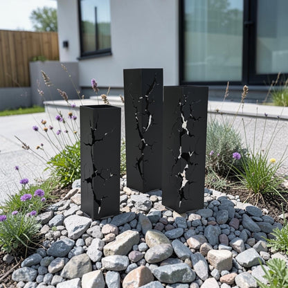 Fractured Metal Decorative Columns