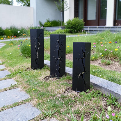 Fractured Metal Decorative Columns