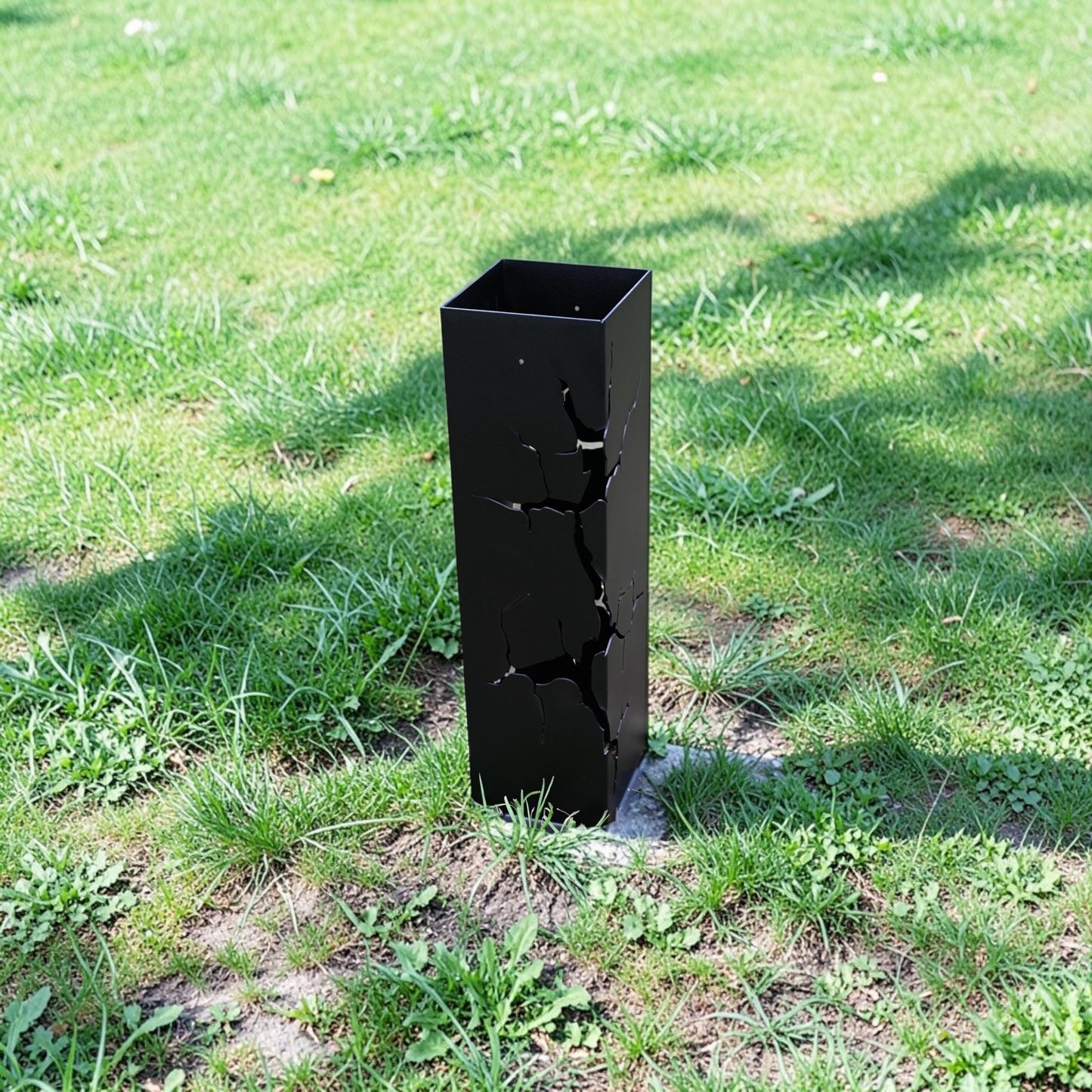 Fractured Metal Decorative Columns