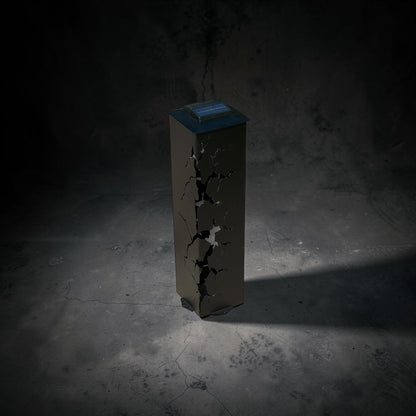 Fractured Metal Decorative Columns